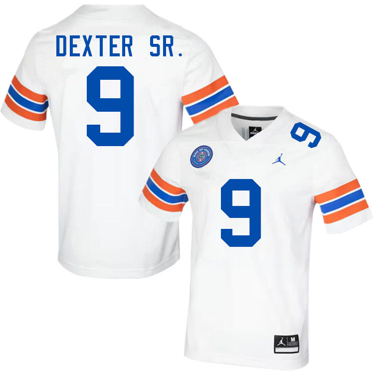 Gervon Dexter Sr. Florida Jersey,Florida Gators #9 Gervon Dexter Sr. Jersey Youth Uniforms-Throwback White